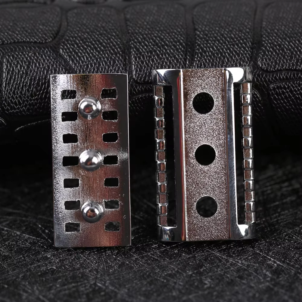 Yaqi ماتي كروم اللون KNIGHT-HELMET رأس ماكينة حلاقة آمنة للرجال شفرات الحلاقة الفولاذ المقاوم للصدأ سلامة الحلاقة رئيس