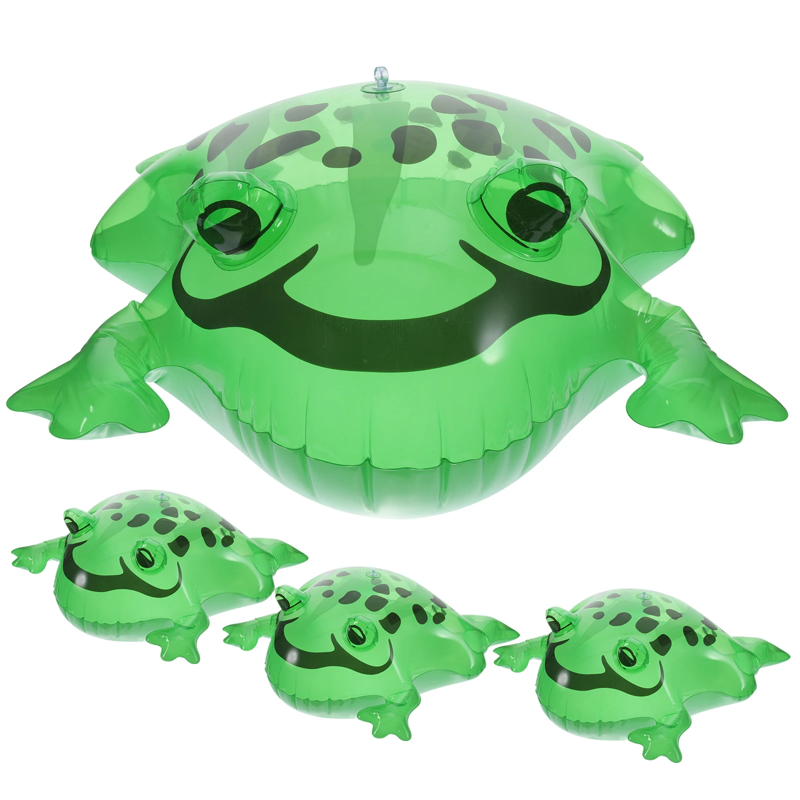 

4 set Inflatable Frog Balloons Toys Realistic Design Party Decorations Pool Fun Safe Convenient Delicate Printing