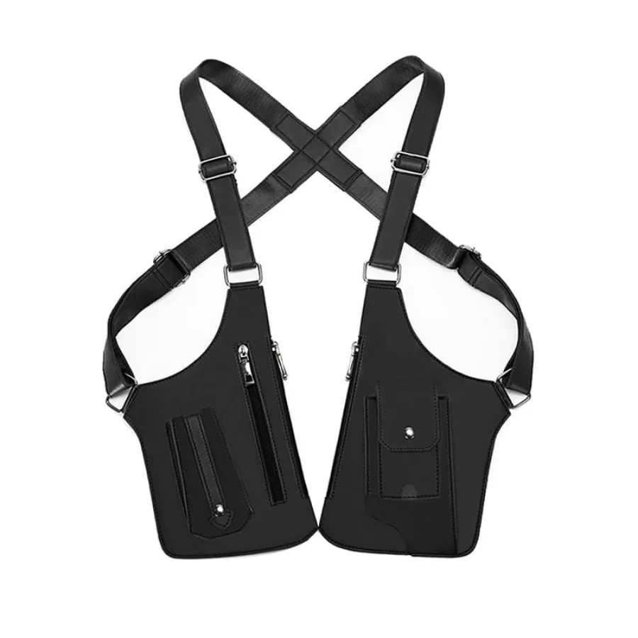 

Unisex Premium Leather Shoulder Bag, Adjustable Anti Pickpockets Accessories and Armor Hidden Underarm Strap Wallet