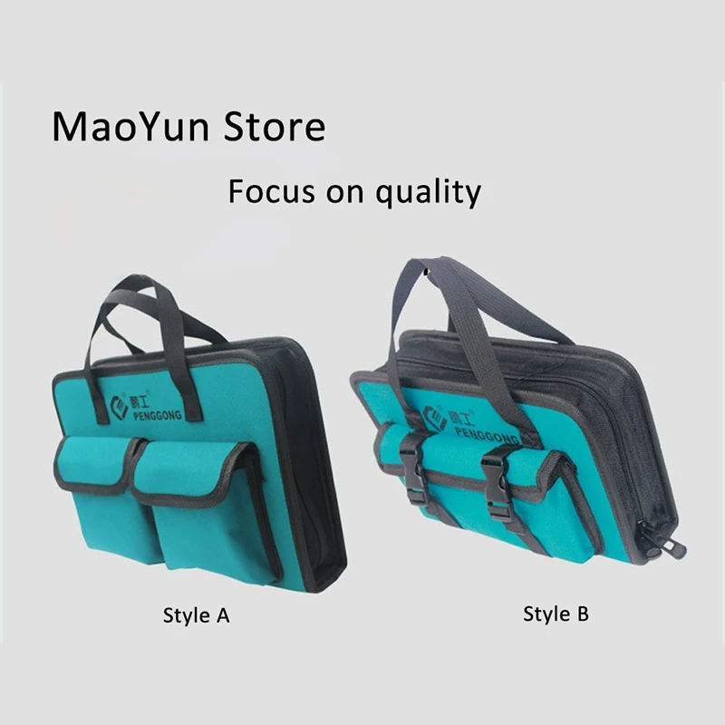 PENGGONG Oxford Cloth Tool Bag Portable Electrician Bag Thicken Large Capacity Bag For Tools Men Crossbody Bag Tool