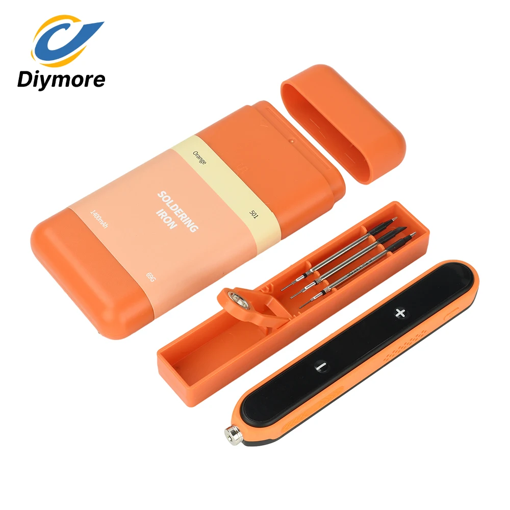 Digital USB Soldering Iron Kit Portable Type-C Cordless Automatic Sleep Function for Electronics Repair Soldering Tool Battery