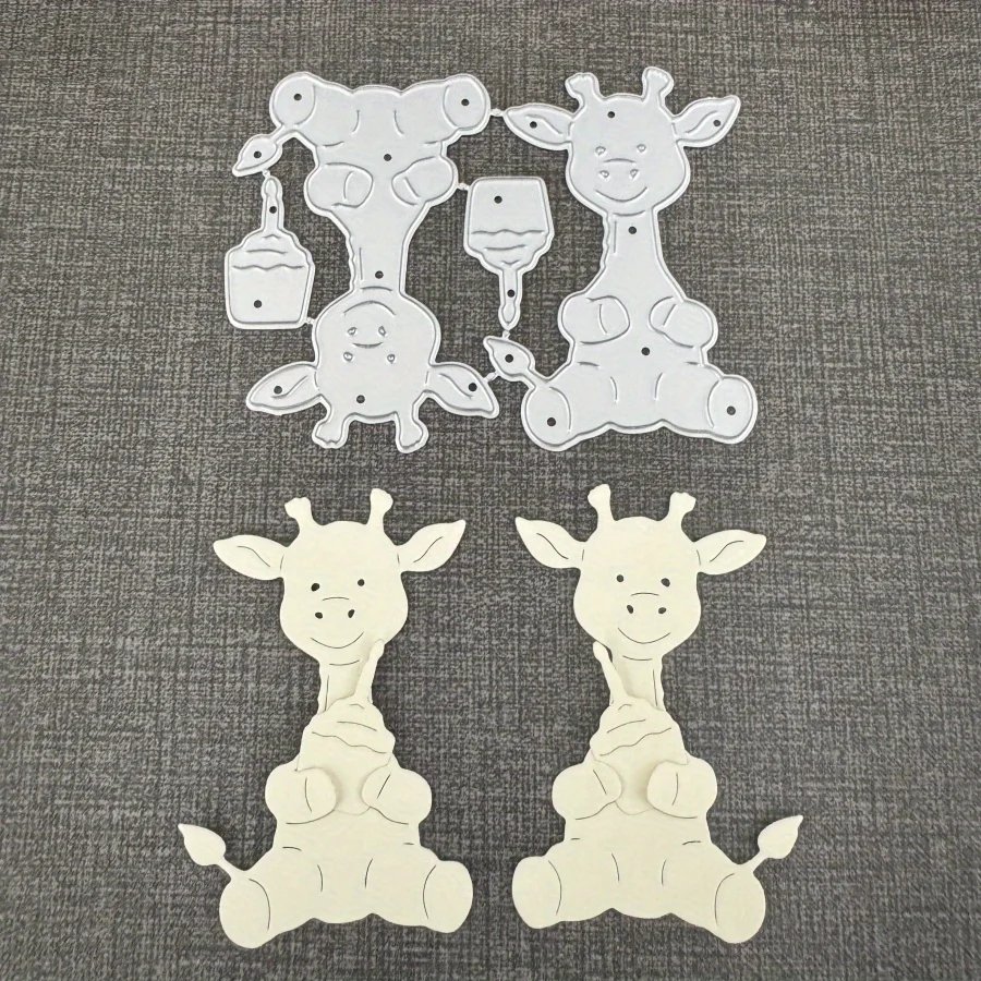Neue Ankunft Nette Giraffe Metall Schneiden Stirbt Form Stempel Serie Sammelalbum Papier Handwerk Messer Form Klinge Punch Schablone Fotoalben