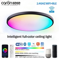 Tuya Intelligent LED Ceiling Light RGB WIFI Dimmable Alexa Voice Control Application Google Living Room Bedroom Decoration Light