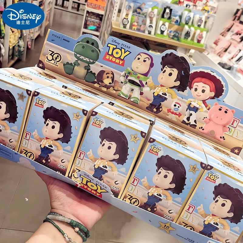 

История игрушек Диснея, 30-летие, неограниченное количество, забавная серия, кулон, карта, слепая коробка, Pixar Buzz Lightyear, модель коробки-сюрпризы, фигурка