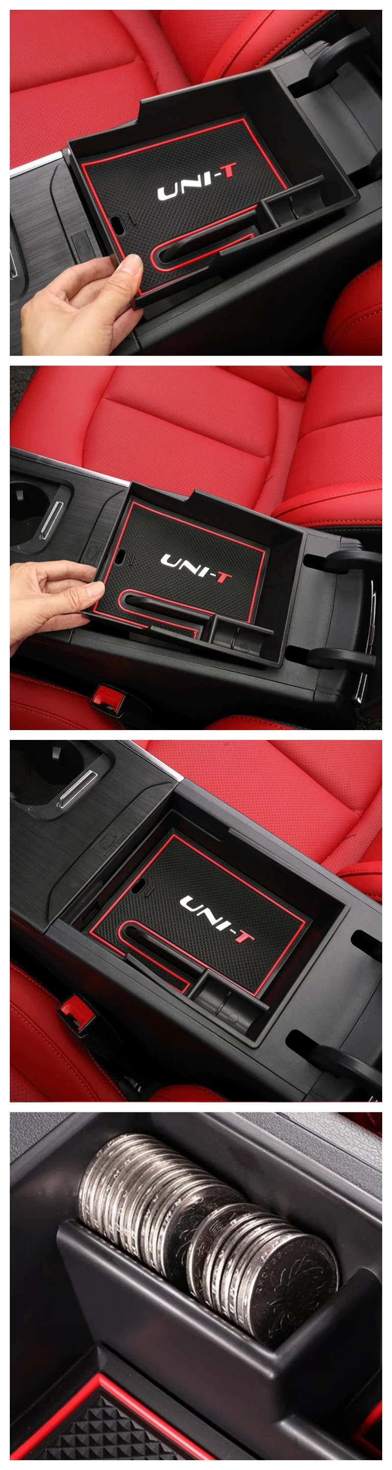 Für Changan UNI-T UNIT 2021-2022 2023 2024 Mittelkonsolen-Organizer Aufbewahrungsbox Innenraum Armlehnen-Aufbewahrungsbox Auto-Styling Zubehör – Detail 9