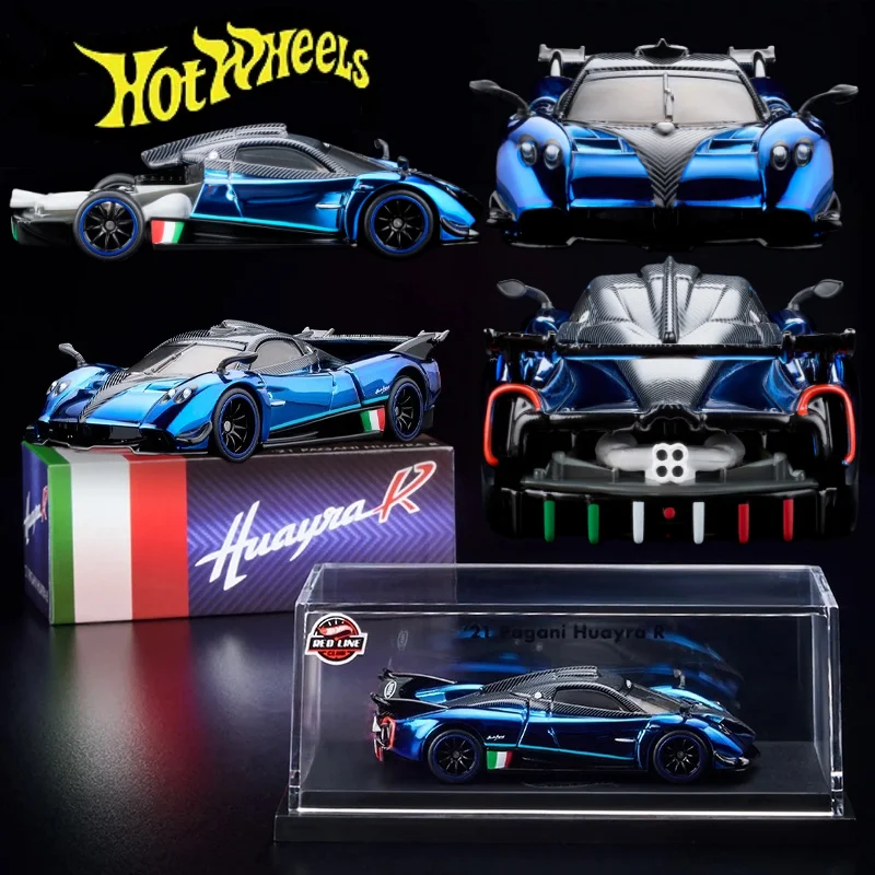 

Hot Wheels Red Line RLC 1/64 Diecast Car Model Pagani Huayra R21 Collectible Vehicle Boy Birthday Toy Gift Car Model Collection