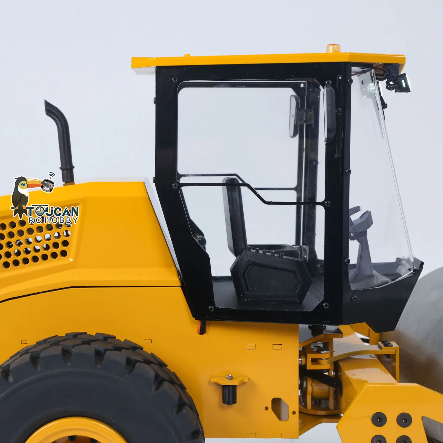 

CS11 RC Metal Hydraulic 1/12 Road Roller RTR Remote Control Car Truck Construction Model Ready to Run with Light Sound Set