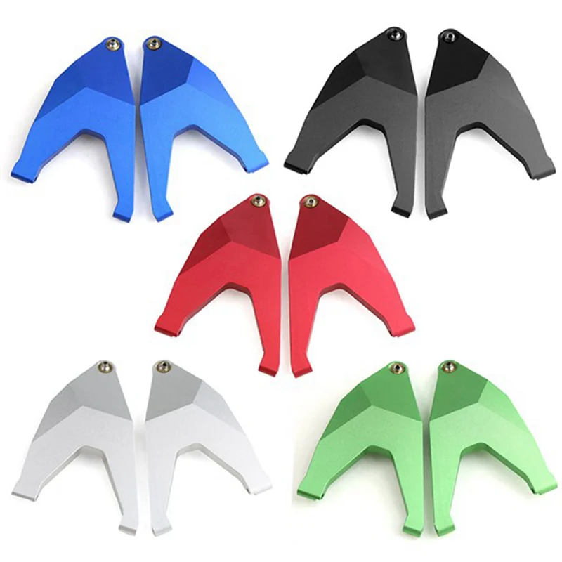 Brazo de suspensión inferior delantero de Metal para Traxxas Unlimited Desert Racer UDR 1/7 RC, accesorios de repuesto para actualización de coche, color plateado, 2 uds.