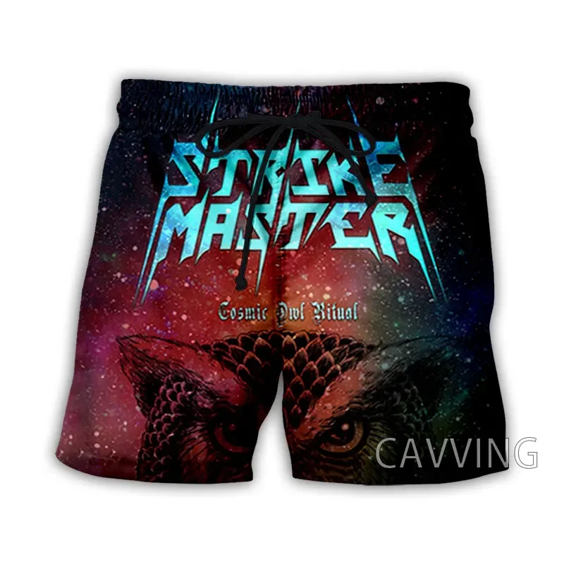 CAVVING 3D Printed  STRIKE MASTER Band  Summer Beach Shorts Streetwear Quick Dry Casual Shorts Sweat Shorts for Women/men