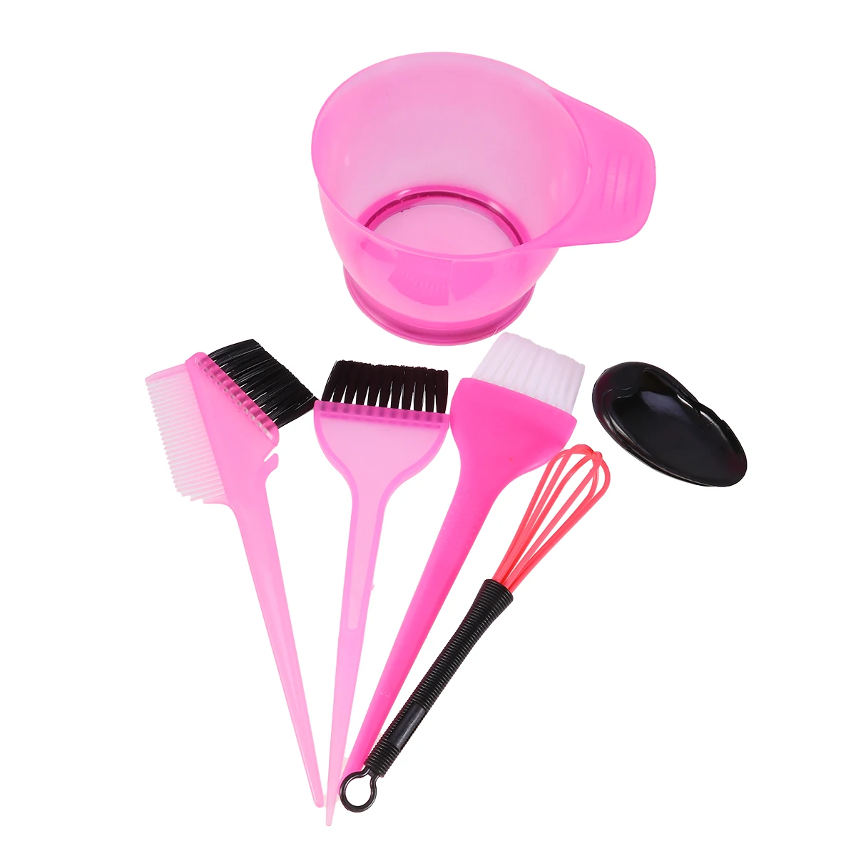 

6 Pcs Coloring Kits Plastic Durable Tools for Salon Hair Dye Tools Home Use Easy CleaningHair Tint Dye Accessories