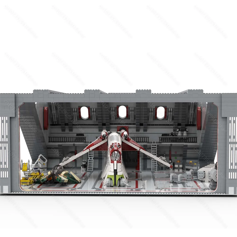 NEW Famous star Movie LA spaceships Venator Hangar model DIY creative ideas AT Child Toy Birthday Gift Building Blocks MOC-75309