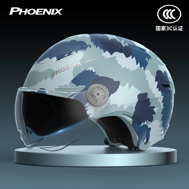 

Dual Mirror Helmet Electric Motorcycle Men's and Women's Large-sized All-season Universal Safety Helmet Motorcycle