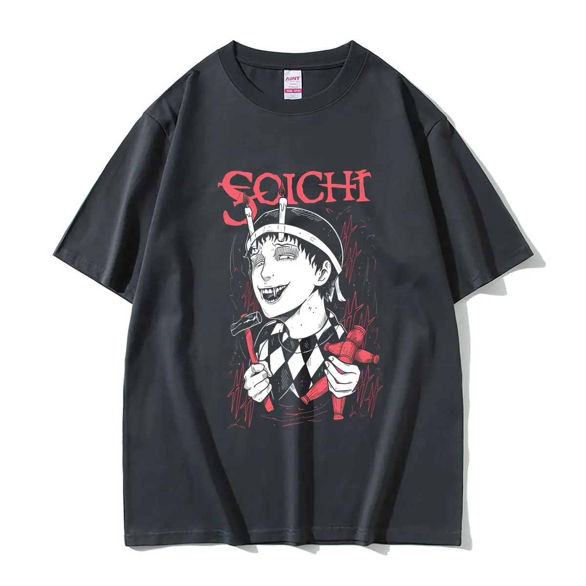 Anime Junji Ito Souichi Vintage T Shirts Men Women Casual Manga Horror T-shirt Summer Male Fashion Oversized Tshirt Streetwear