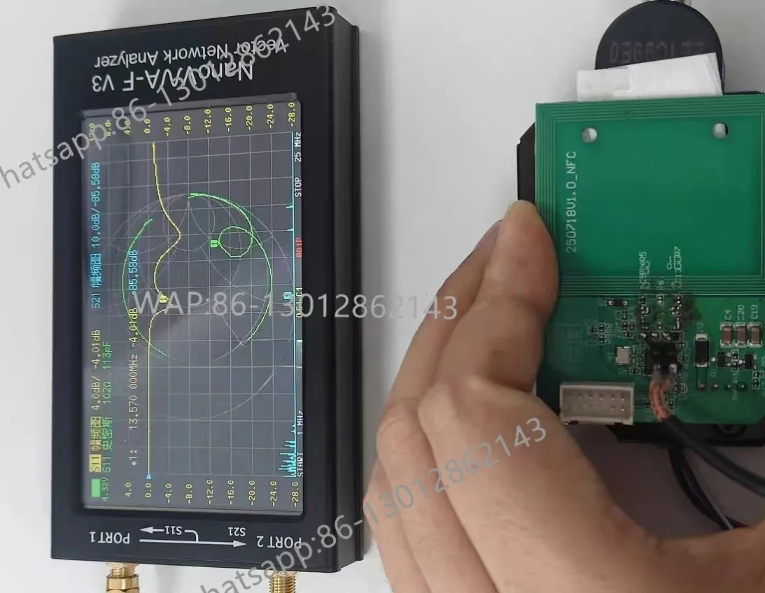 4.3 Inch Vector Network Analyzer, for Testing HF, VHF, UHF and Shortwave Antennas, High Precision Measurement Tool.
