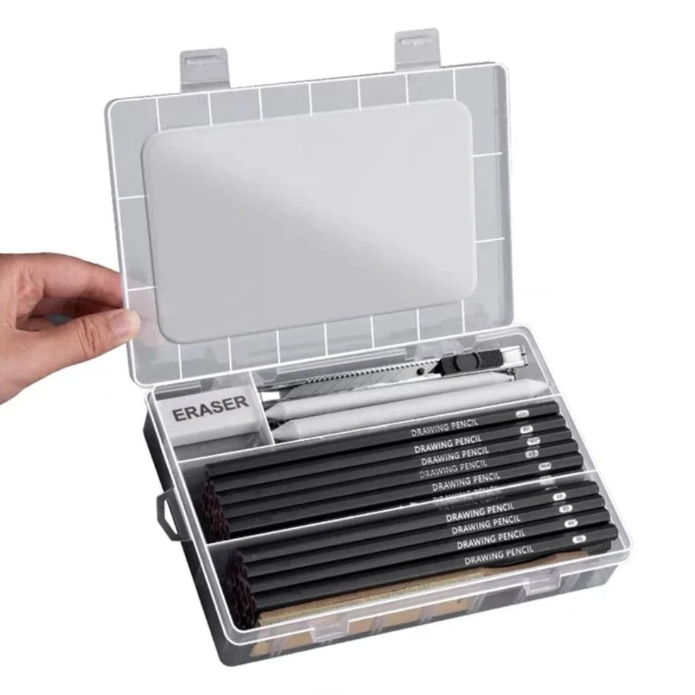 Design Pen Graphite Mixed Sketching Pencil Art Supplies Black Charcoal Pencils Painting Durable Drawing Pencil Set Beginners