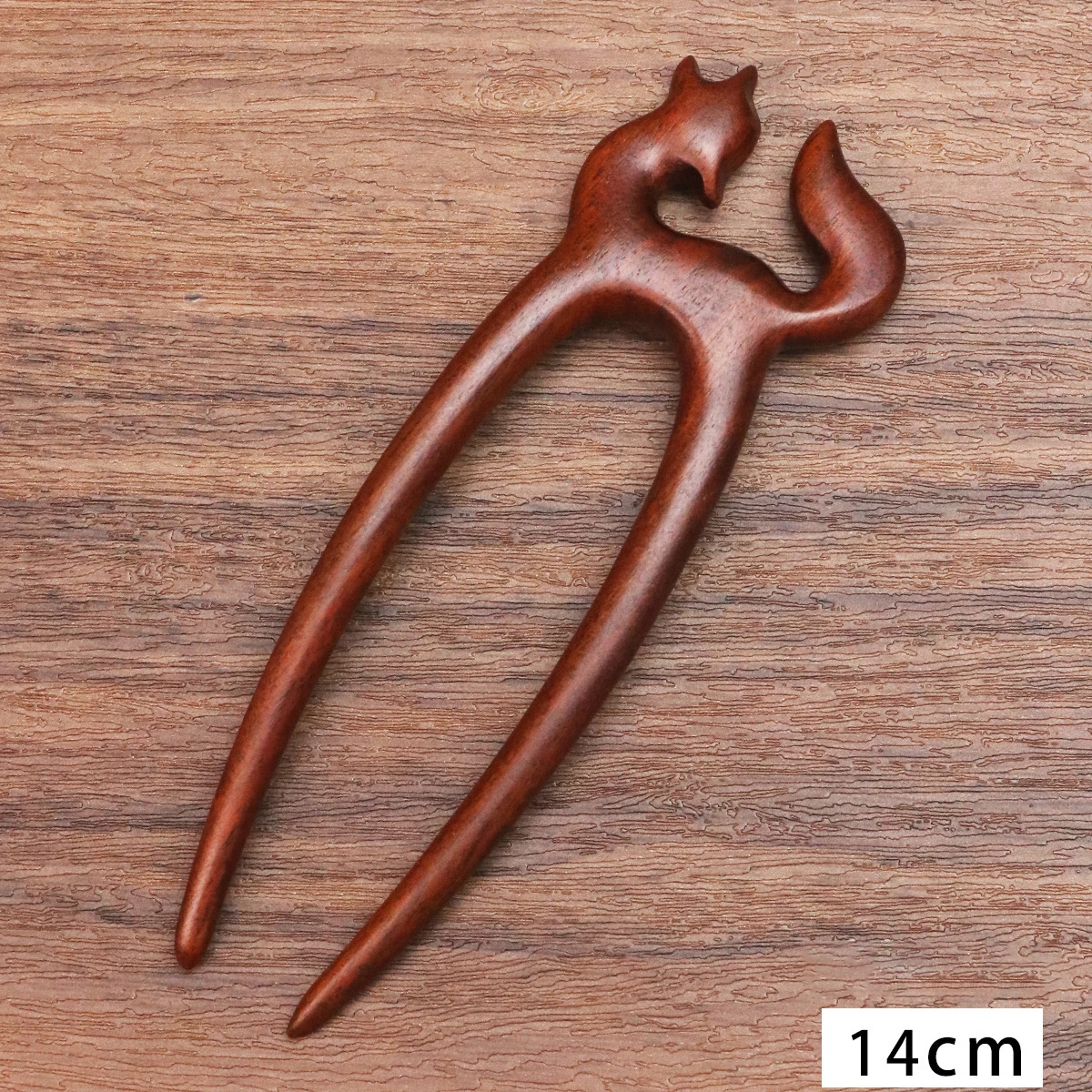 Wood Wooden Hair Stick U-Shaped Hair Fork Cat Butterfly Chinese Style Fashion Hairpin Buns Rabbit Headwear Girl Hair Accessories image 6