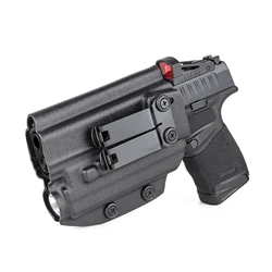 IWB Kydex Holster for Springfield Hellcat PRO w/ Tactical Flashlight Olight Baldr S Light Inside Appendix Concealed Carry