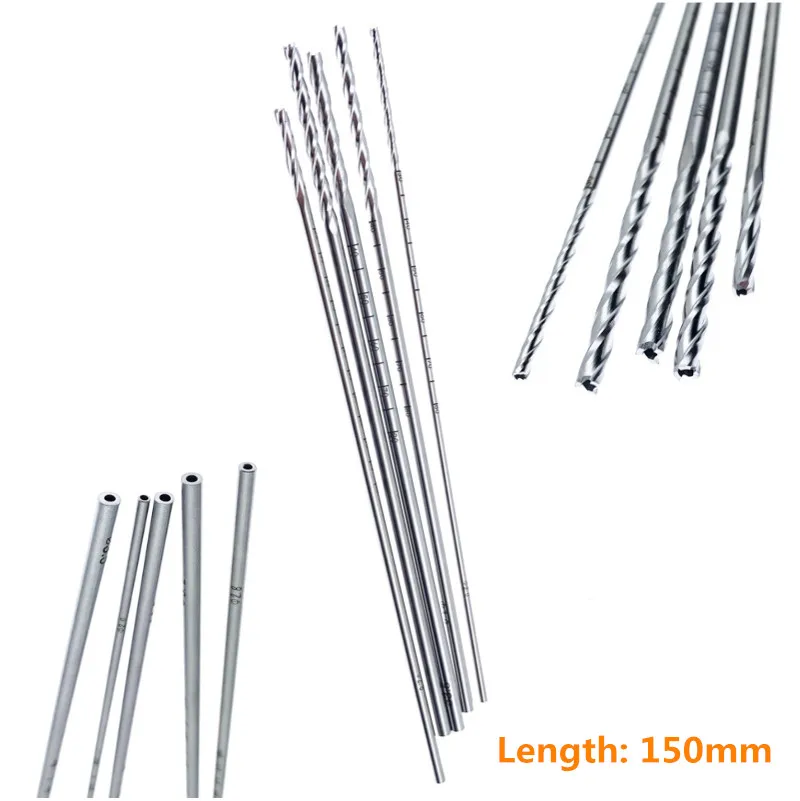 Stainless steel  Orthopedic Cannulated Drill Bits Hollow drill bits 2.0mm-3.5mm Veterinary Orthopedics Instruments