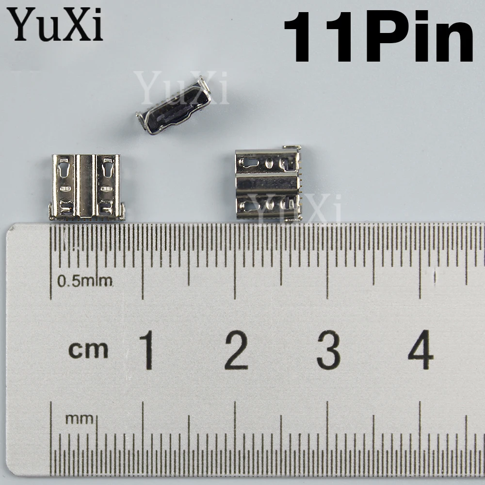 Conector de puerto de carga Micro USB, enchufe trasero de 11 pines para Samsung Note 2, N7100, N719, N7108, N7105, N7102, i9505, i9500, i9502, 10 unidades