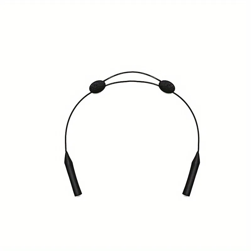 3pcs,  Simple Black Adjustable Sunglasses Lanyards, Comfortable Practical Eyewear Fixers, Outdoor Sports Glasses Ropes