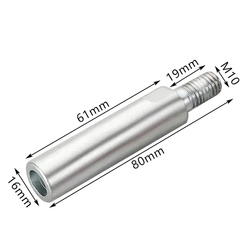 Multi-Function Power Tool Accessories Set: M10 Adapter, Angle Grinder Polisher Rod & Thread Drill Bit Interface Converter