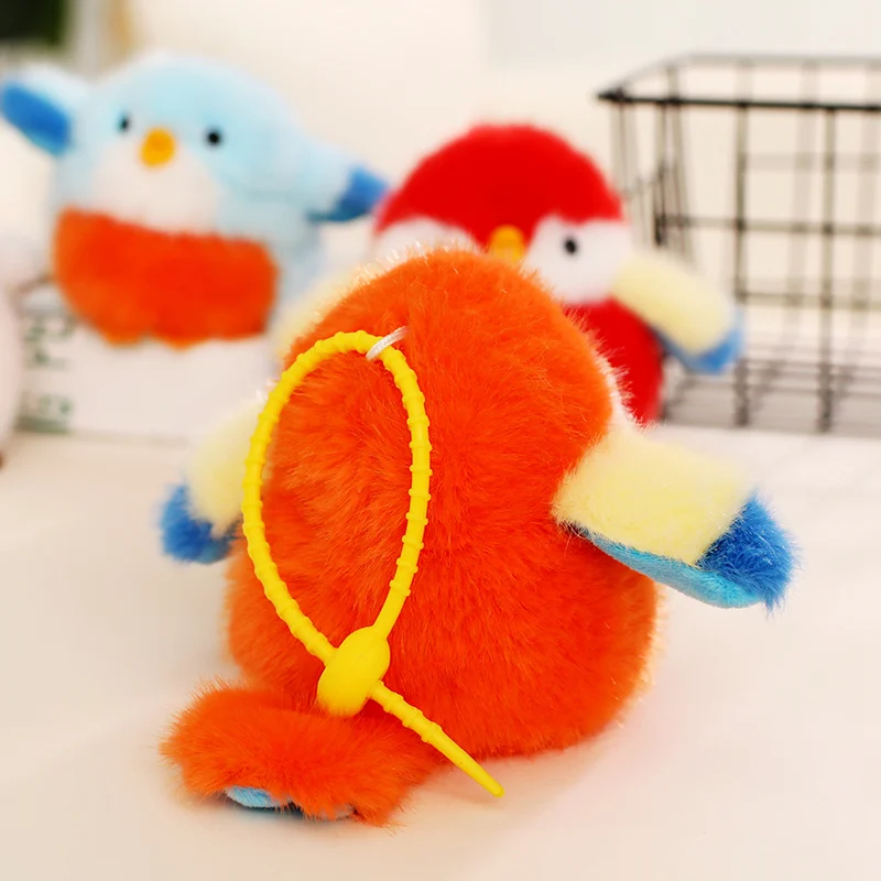 11 CM Kawaii Del Fumetto di Simulazione Anime Jiujiu Uccello di Peluche Animale di Peluche Per Bambini Sparrow Fatto A Mano Bambola Festival Regalo Ciondolo