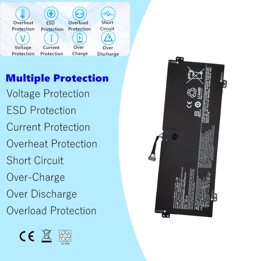 L16C4PB1 Battery For Lenovo YOGA 720-13IKB 730-13IWL L16M4PB1 L16L4PB1 Series 7.68V 48Wh