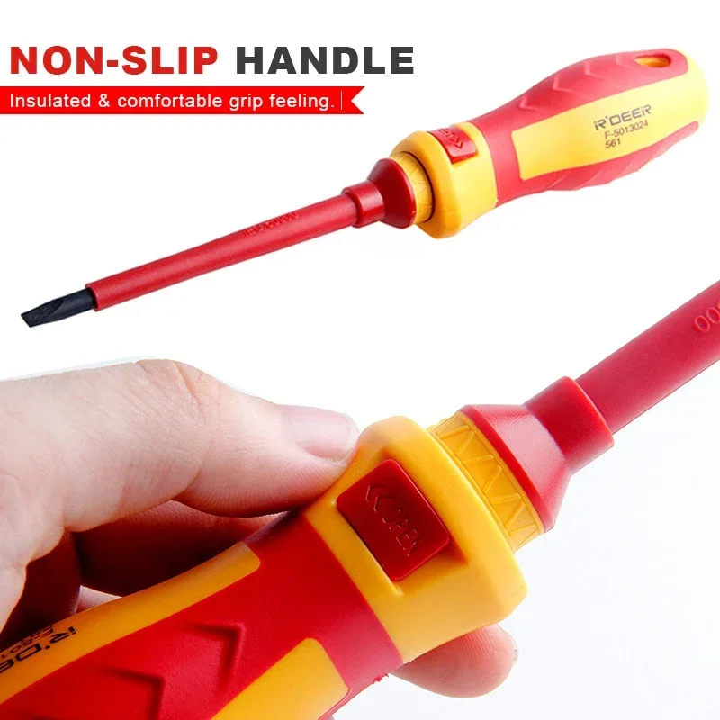 Insulated Screwdriver Slotted 1000V Tools VDE Set With Tester Hand 13/Pcs Phillips Electricians Driver Screw Kit Bits Pen