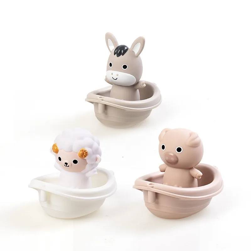 Children's Animal Shower Toys Detachable Baby Bathtub Games Multiple Gameplay Modes Finger Cots Toys Exercise Reaction Ability