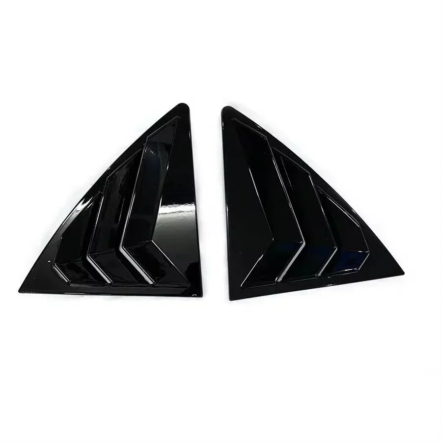 For Toyota Corolla 2007-2013 Car Rear Window Louver Shutter Cover Exterior Side Vent Trim Sticker Scoop ABS Exterior Accessories