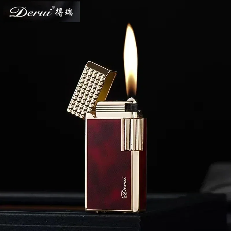 

Derry Metal Kerosene Lighter High End Narrow Edition Mini Side Sliding Open Flame Portable Lighter Classic Men's Gift