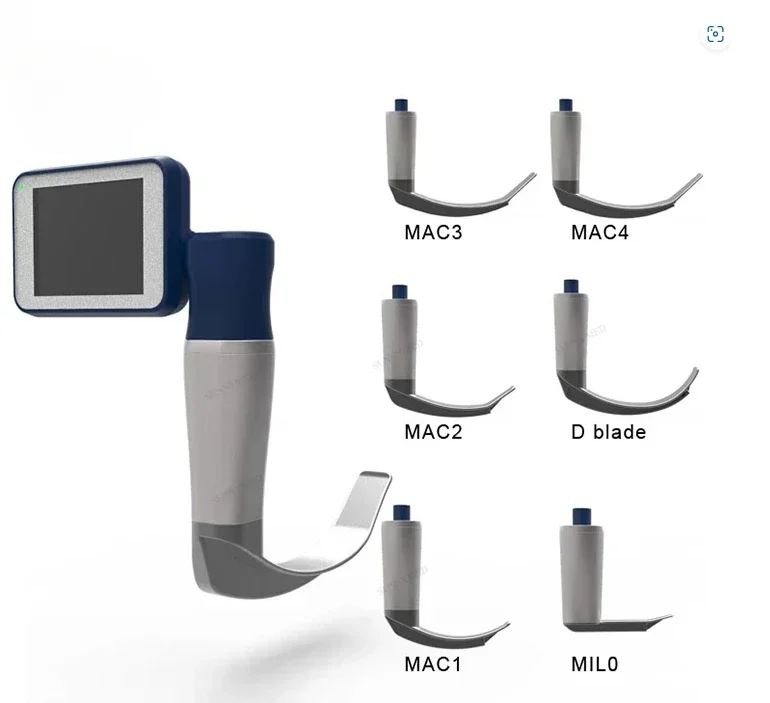 Reusable  Video Laryngoscope SY-P020N Medical Wireless 70 Degree Video Laryngoscope with Six Blade