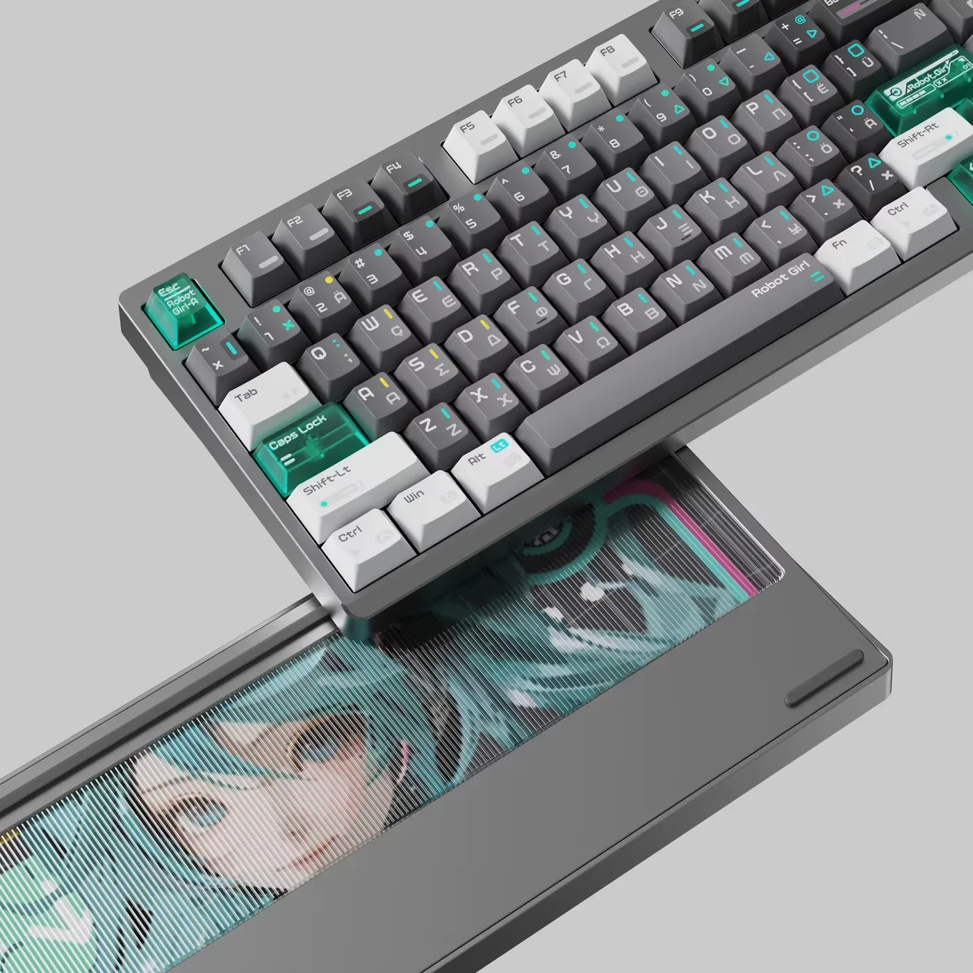 Idobao Ro75 Mechanical Keyboard 3modes Aluminum Rgb Hot Swap 6000mah Gaming Keyboard Customized Computer Office Accessories Gift