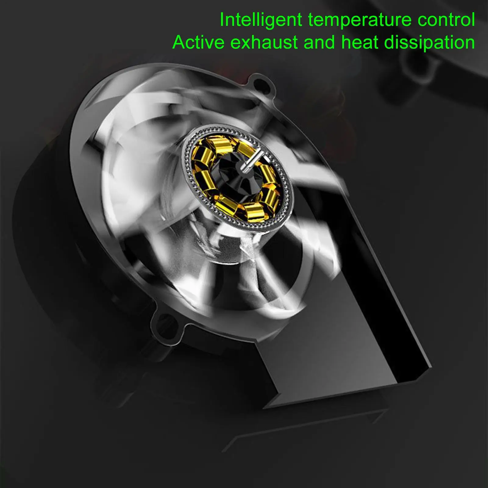 Laptop Cooling Fan Air Extracting Laptop Cooling Low-Noise CPU Radiator For Multitasking Work Video Rendering Intensive Game