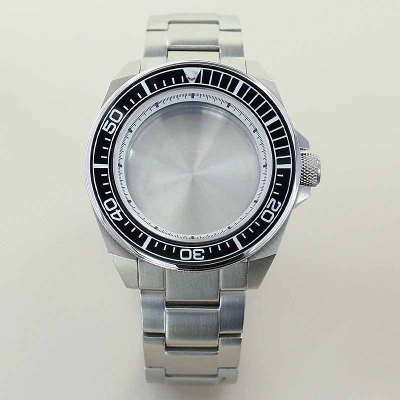

10ATM Diving Cases 43.8mm For Seiko NH35 NH36 NH34 NH38 Movement nh35 Watch Case Steel Bracelet Sapphire Glass Modified Samurai