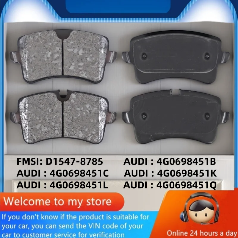 

Front Brake Pads for Audi RS6 (C7/4G5/4GD) RS7 (4GA/4GF) (Compatible with Metal Brake Discs) Auto Parts - 22008