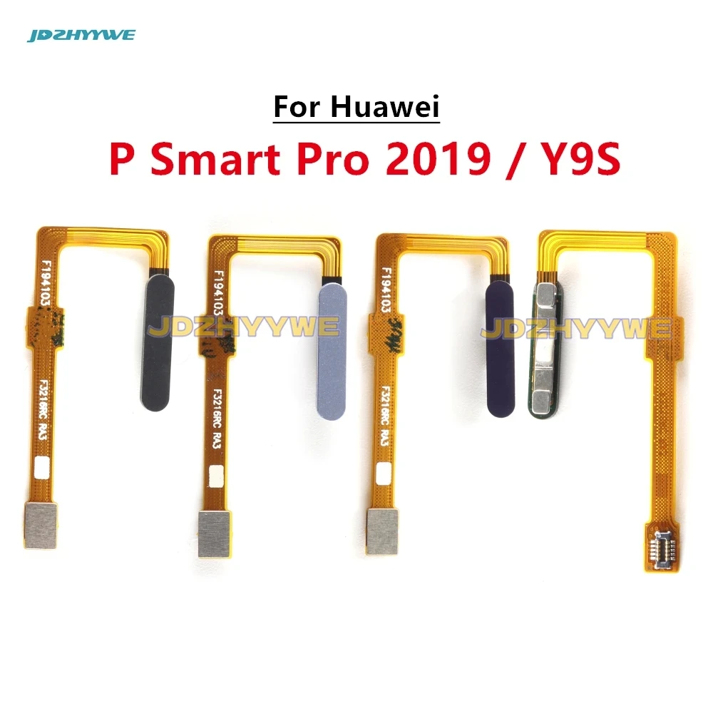 Back Home Button Touch ID Key Fingerprint Sensor Flex Cable For Huawei P Smart Pro 2019 / Y9S