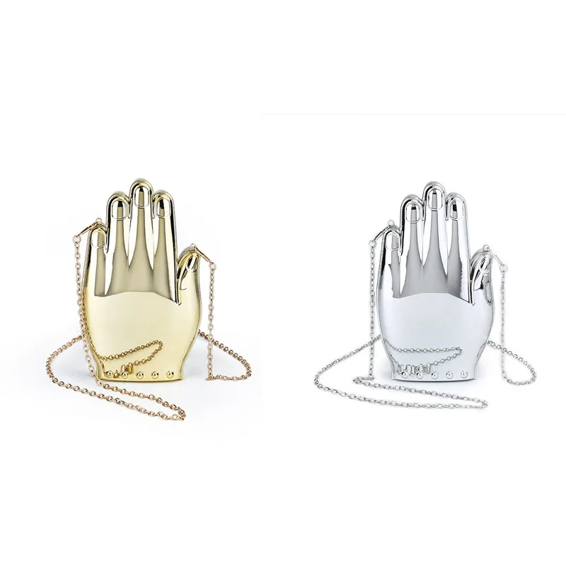 Women's Bag Hand Shaped Acrylic Bag New Banquet Bag Women's Chain Shoulder Bag  Straddle Bag Handheld Bag Fashionable Gift