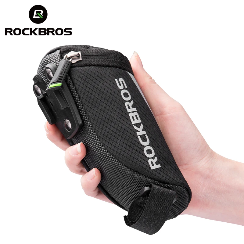 ROCKBROS Nylon Bicycle Bag Bike Reflective Storage Saddle Bag Seat Cycling Road Tail Rear Pouch Bag Saddle Bicycle Accessories