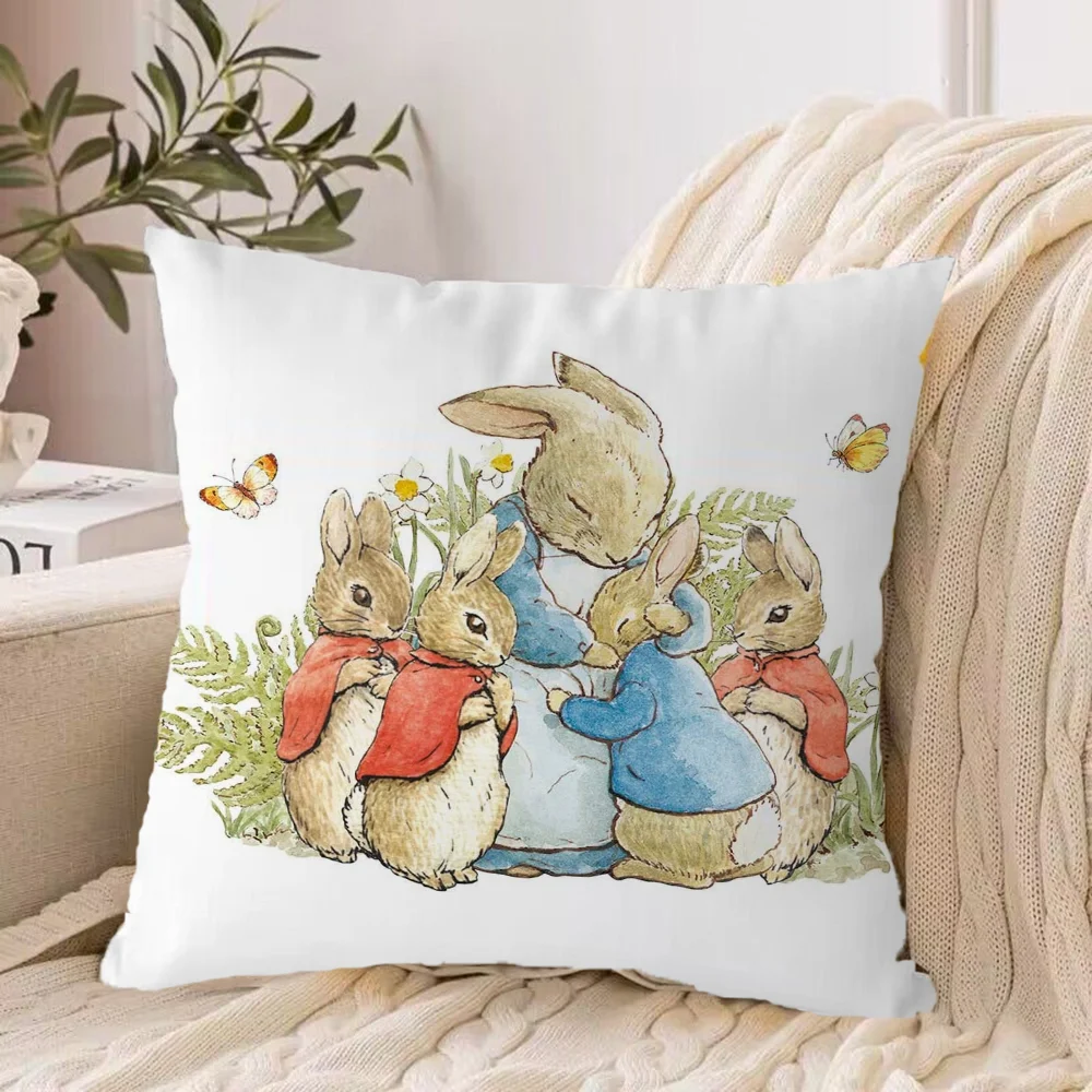 Peter Rabbit Decorative Cushions for Sofa Sleeping Pillows Cushion Covers Pillow Cover Home 45x45 50x50 40*40 Pillowcase Textile