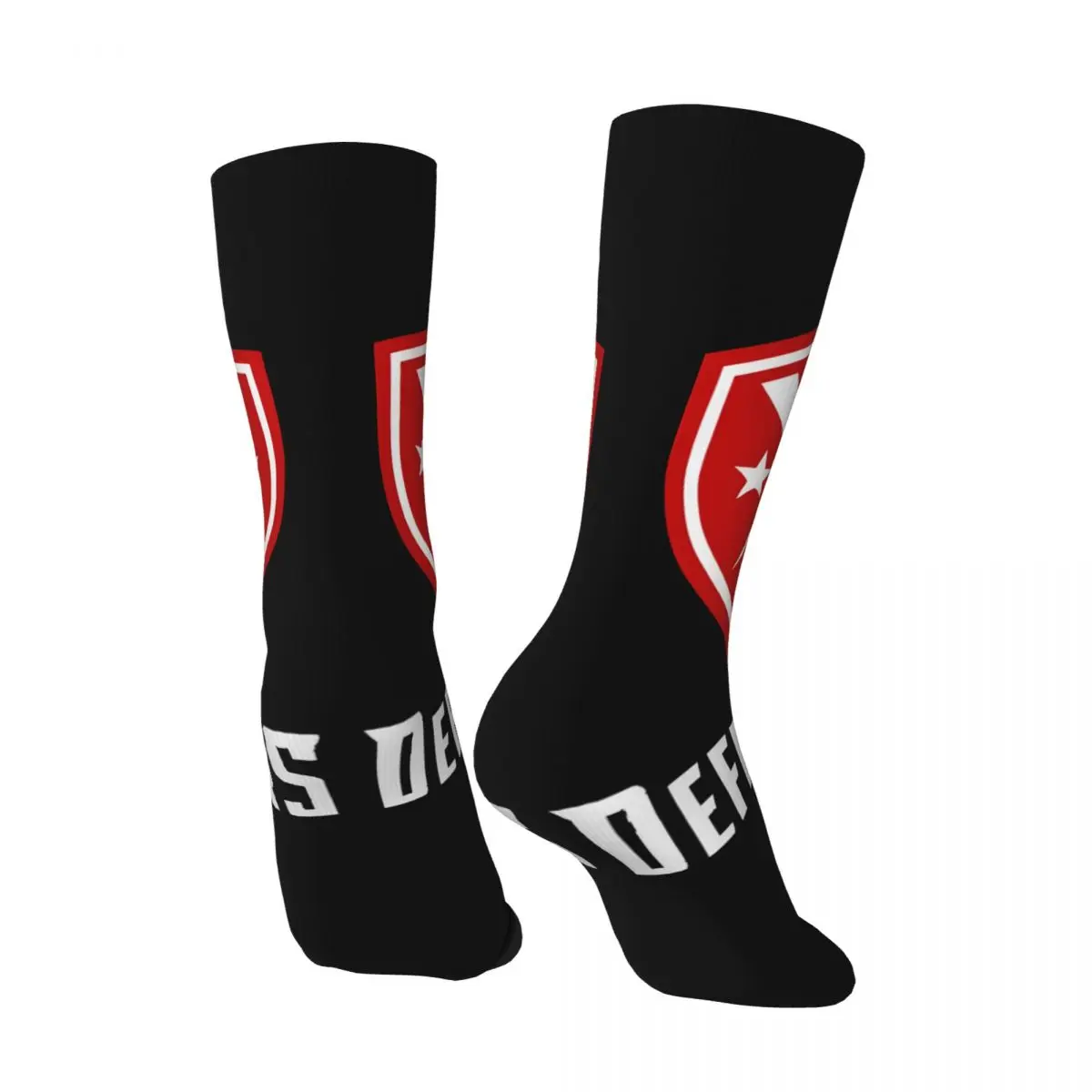 Retro Defenders Men's compression Socks Unisex Defenders Harajuku Seamless Printed Novelty Crew Sock