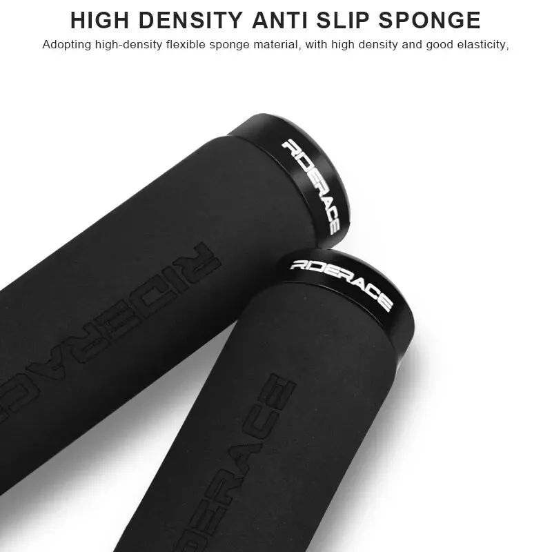 RIDERACE Fahrrad Lenker Griffe Weichen Schwamm Anti-skid Schock-absorbieren Für MTB Mountainbike Griff Bar Grip Radfahren Zubehör – Detail 8