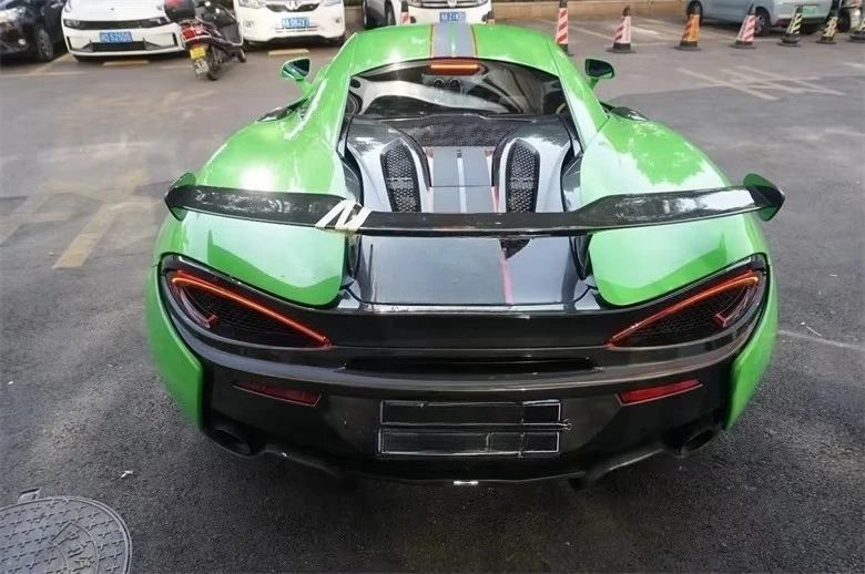 MO Style Dry Carbon Fiber Rear Spoiler for Mclaren 570s 540c 570gt Rear Wing Perfect Fitment High Quality 4