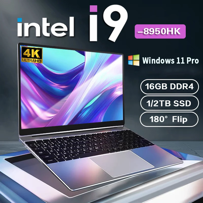 НОВЫЙ ноутбук Intel Core i9-8950HK, 16 ГБ ОЗУ, 1/2 ТБ SSD, портативные ноутбуки, 14,1-дюймовый Windows 11, портативный ноутбук, офисные игры