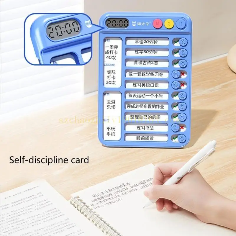 62KA Таблица работы Детская диаграмма работы, пластиковая доска контрольного списка Многоразовая доска контрольного списка