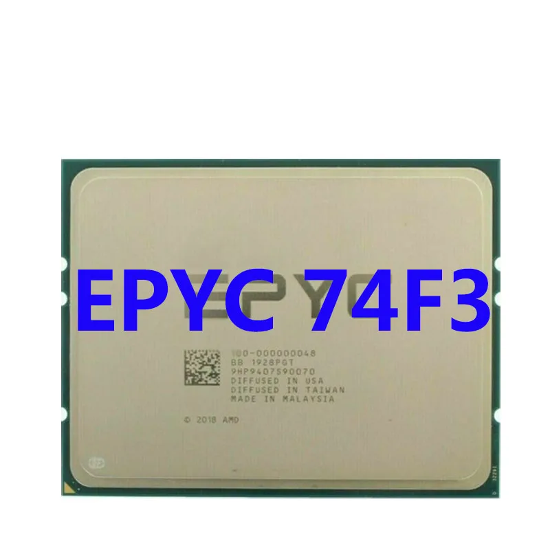 EPYC 74F3 Milan 3.2GHZ 24 core, 48 thread, 240W TDP  CPU Processor Wprking for Sp3 Sever Motherboard 7003 Series