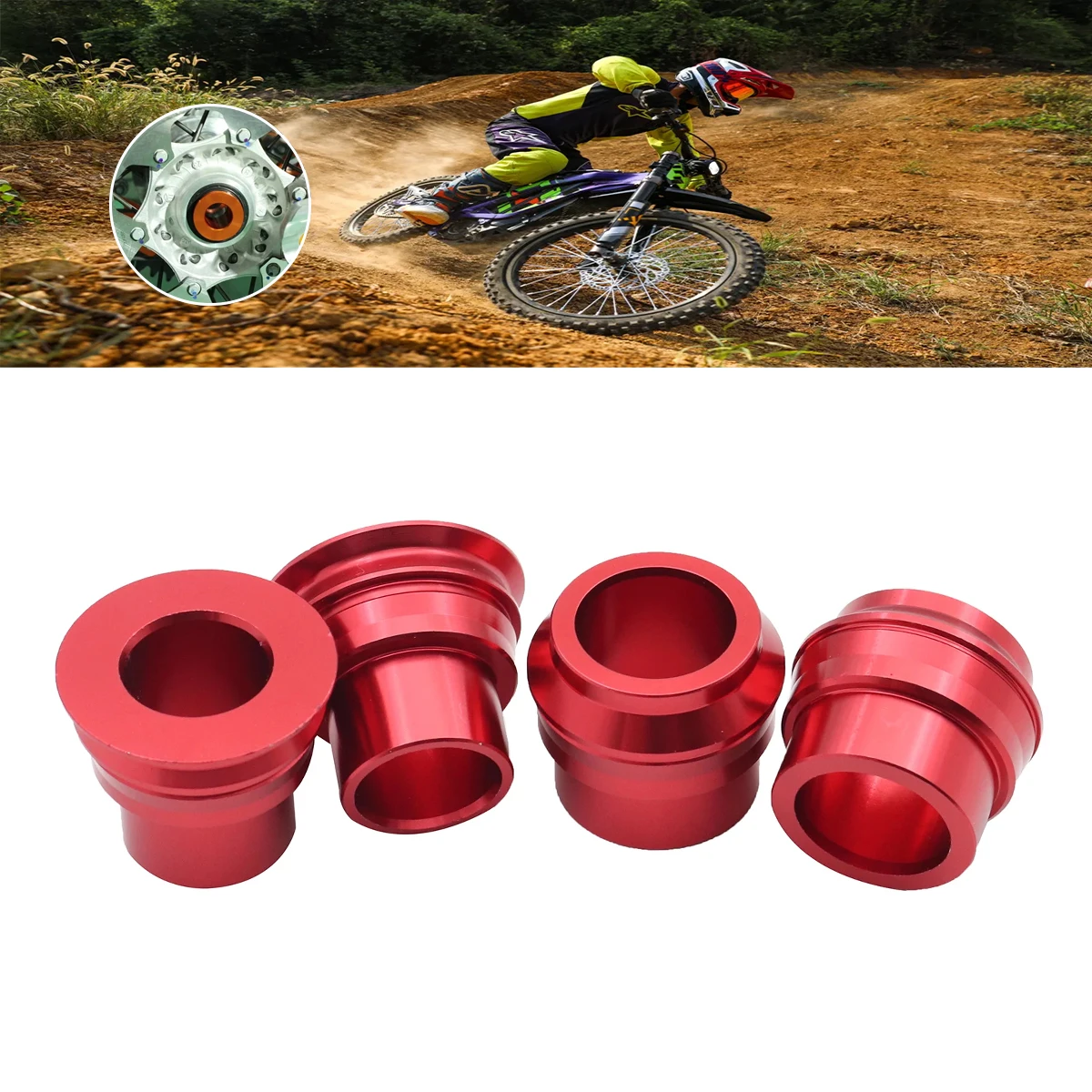 

Проставка для передней и задней оси колеса мотоцикла KTM CNC, для моделей EXC EXCF EXCW XCW XCFW 125 150 200 250 300 350 400 450 500 530 2008-2023