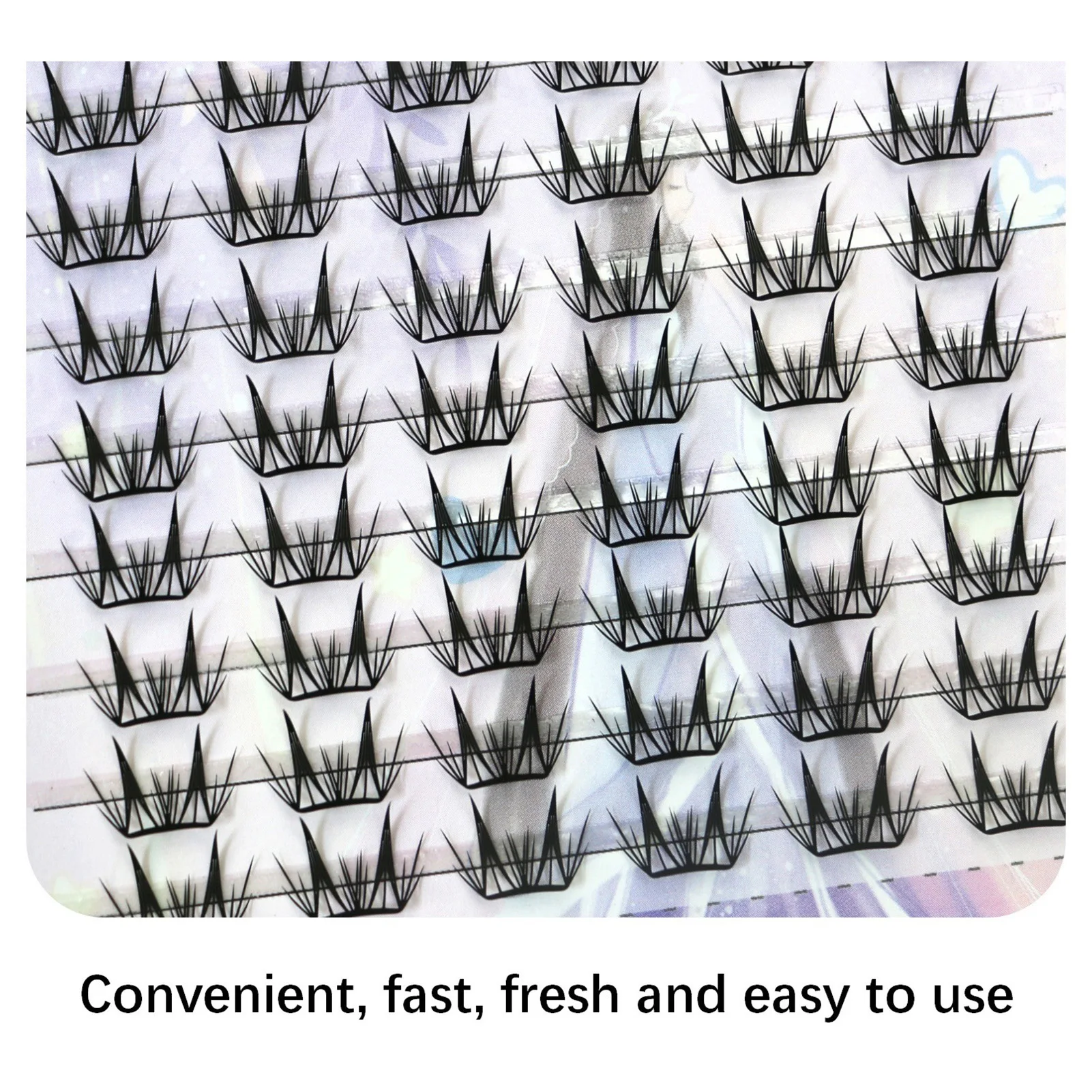 Natuurlijke Valse Wimpers Individuele cluster Synthetische Vezels C Krul 9-12mm Mix Lengtes Wimperverlenging Voor Beginners Cosmetica