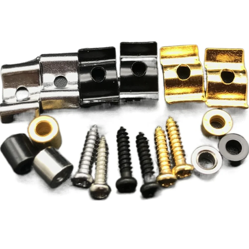 

Accessories Electric Guitar String Buck Silvery/Black/Gold with Screws Guitar String Retainer Metal Fixed Chord