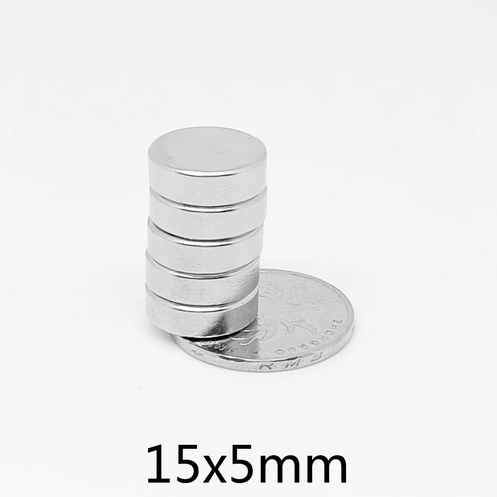 15x5 Powerful Strong Magnet Disc 15mmx5mm Permanent Neodymium Magnets 15x5mm Round Search Magnet15*5 mm N35